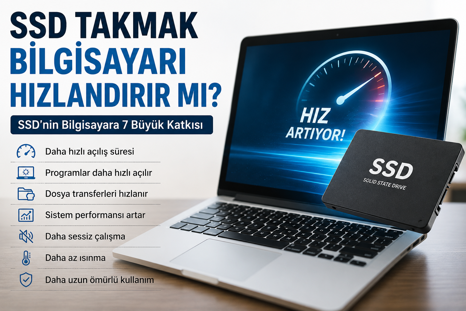 SSD Takmak Bilgisayarı Hızlandırır mı?