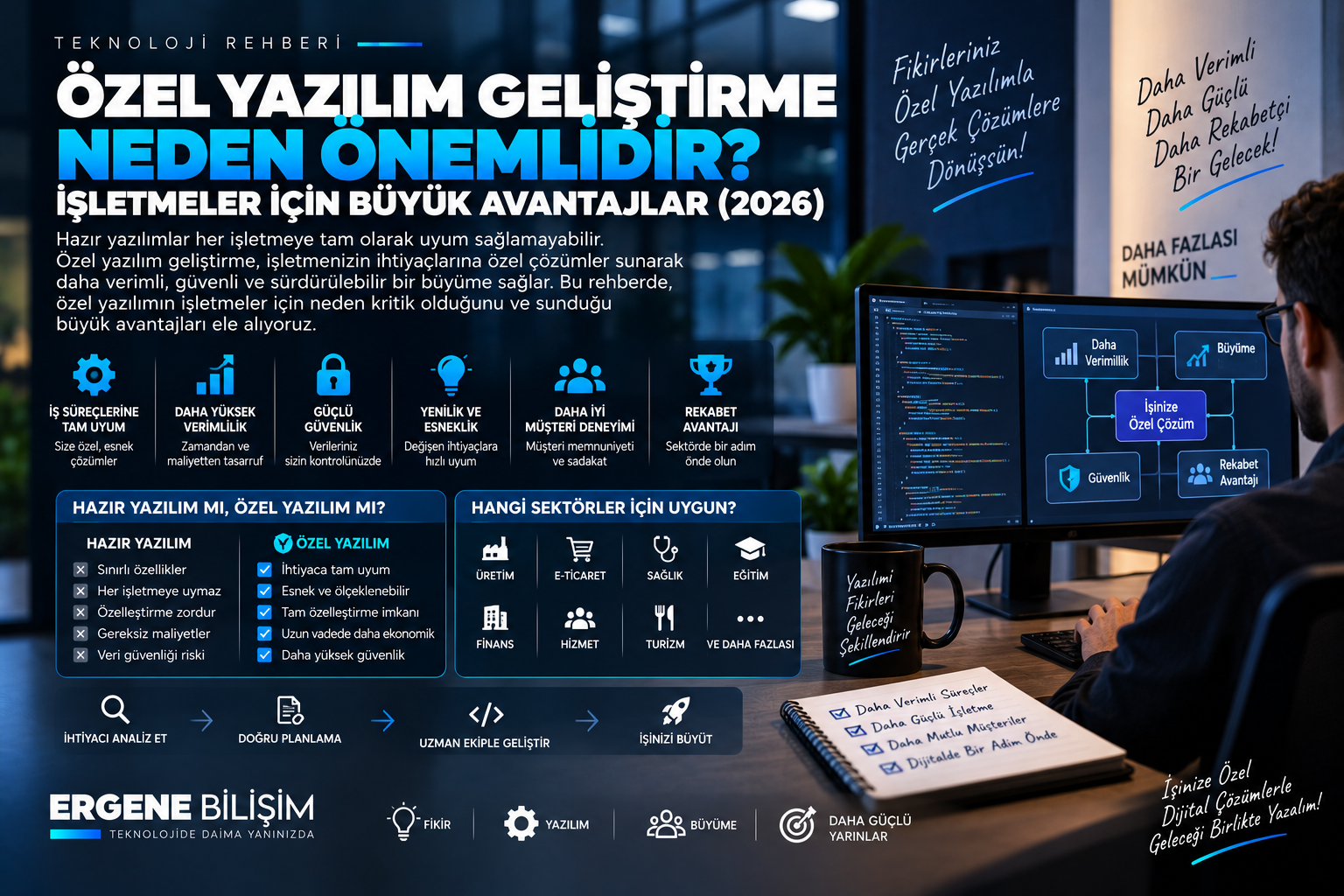 Özel Yazılım Geliştirme Neden Önemlidir? İşletmeler İçin Büyük Avantajlar (2026)