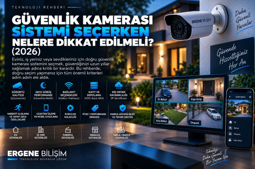 Güvenlik Kamerası Sistemi Seçerken Nelere Dikkat Edilmeli? (2026)